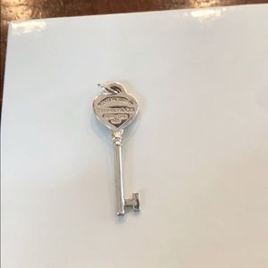 Tiffany & Co. Sliver Key Necklace & Silver Chain